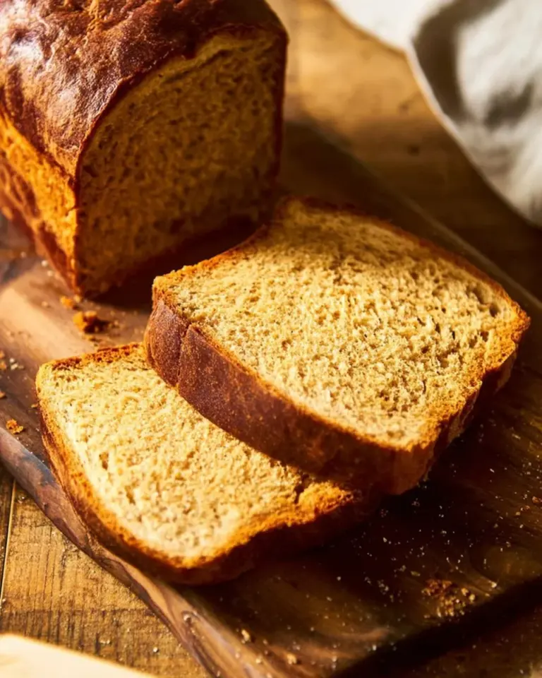 Homemade acorn squash bread fresh out of the oven