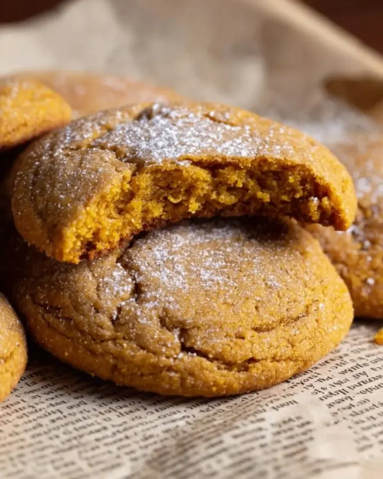 Chewy pumpkin cookies baked to perfection with a soft and delicious texture.