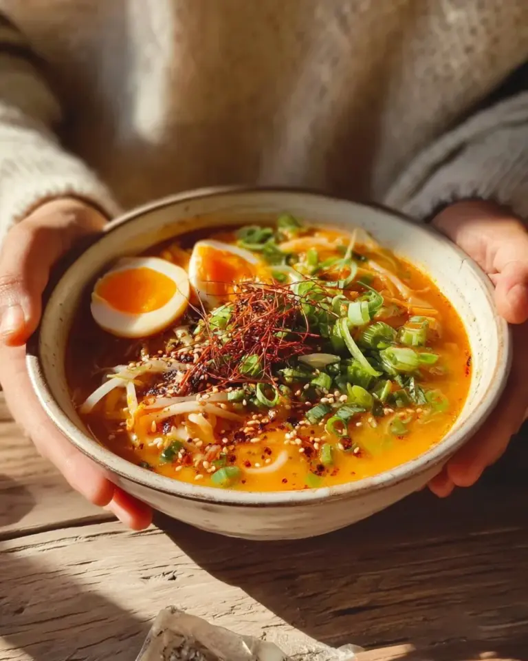 Creamy Tan Tan Ramen dish with pork, noodles, and sesame sauce