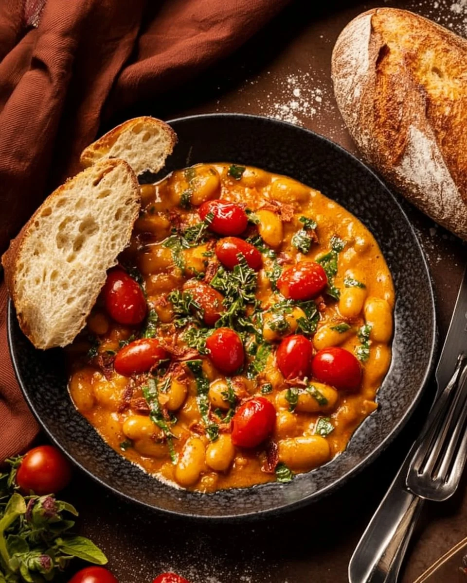 Delicious Marry Me Butter Beans dish with fresh ingredients and spices
