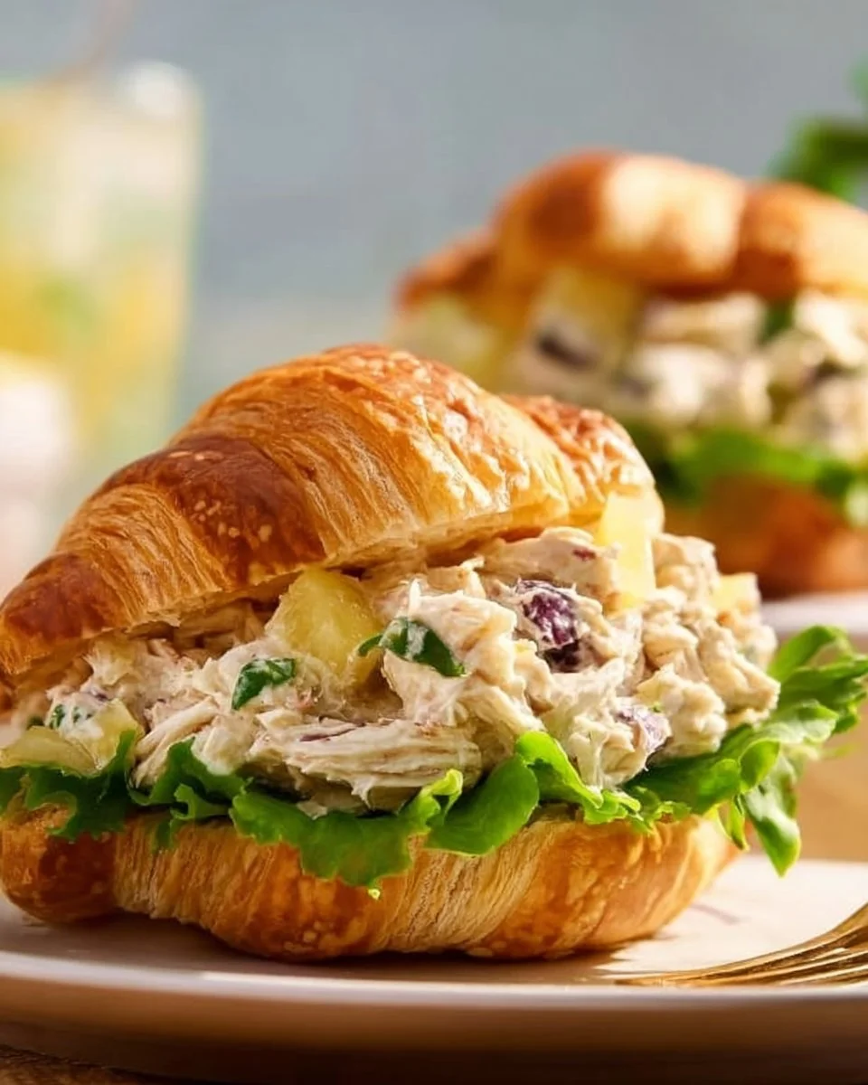 Delicious Pineapple Chicken Salad served in a bowl with fresh ingredients.