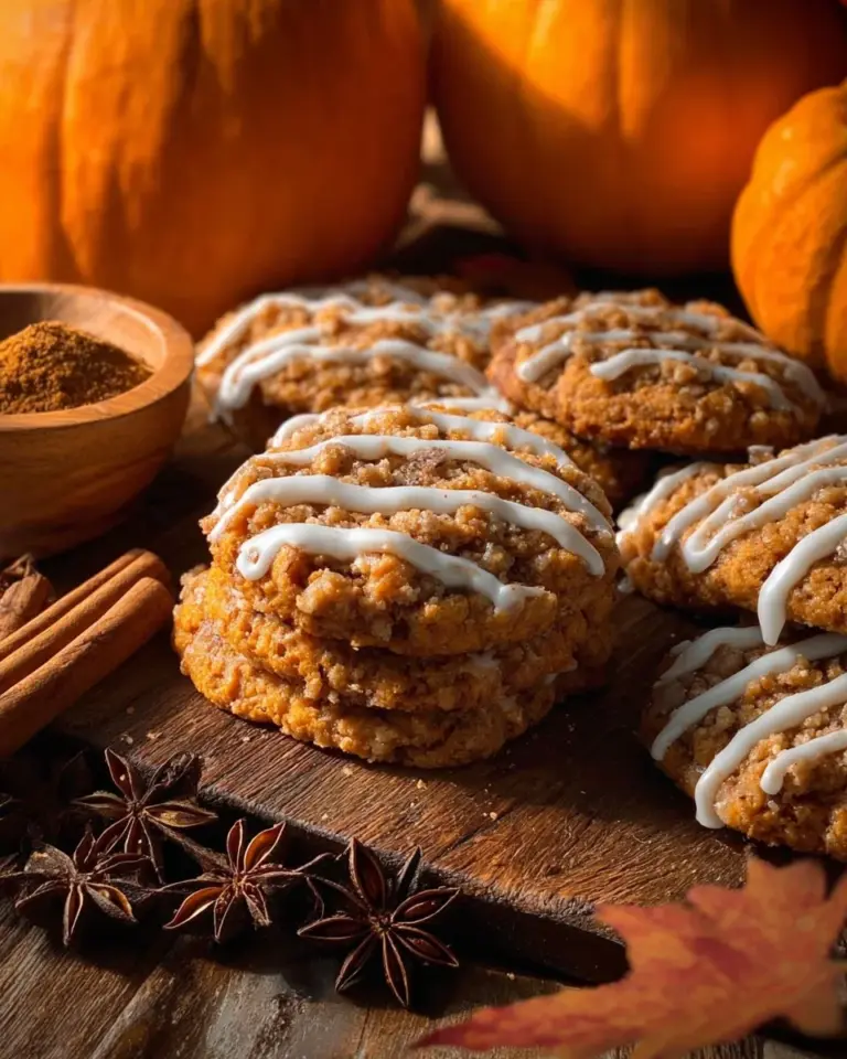 Delicious Pumpkin Coffee Cake cookies with a moist texture and pumpkin spice flavor