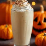 Delicious Pumpkin Spice Milkshake topped with whipped cream and cinnamon.