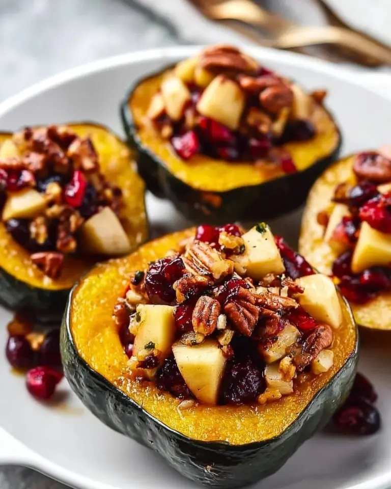Quick acorn squash recipe with apples for a cozy meal