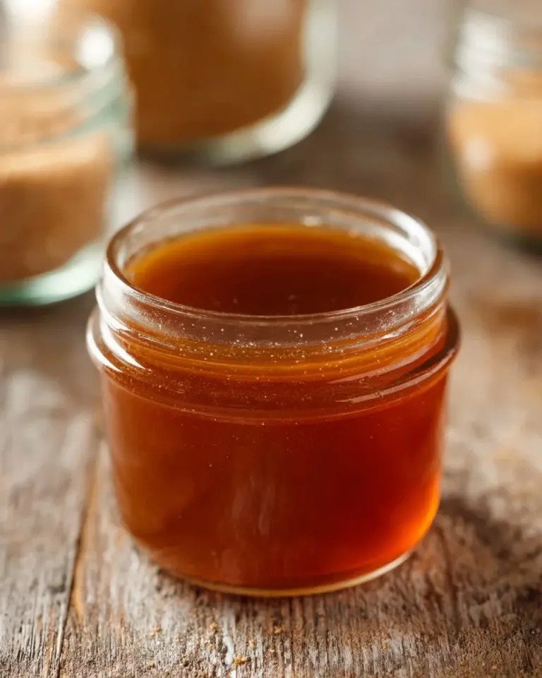 Maple Pumpkin Coffee Syrup in a glass jar with a coffee cup
