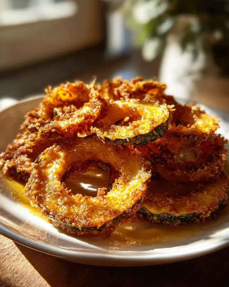 Savory roasted acorn squash served on a plate with herbs