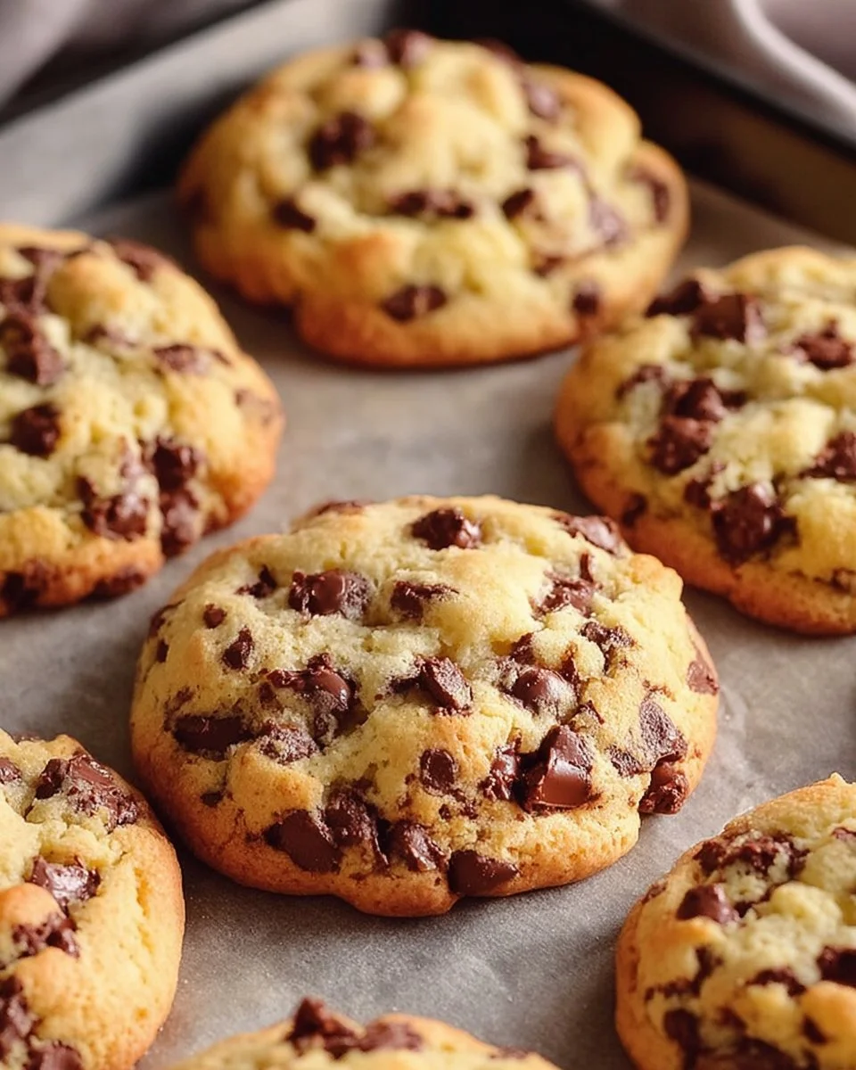 Delicious chocolate chip and toffee shortbread cookies on a plate