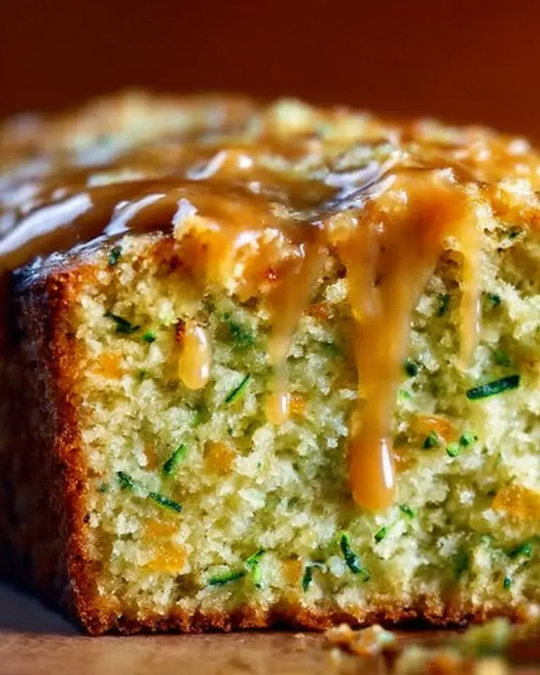 Deliciously moist zucchini orange bread fresh out of the oven
