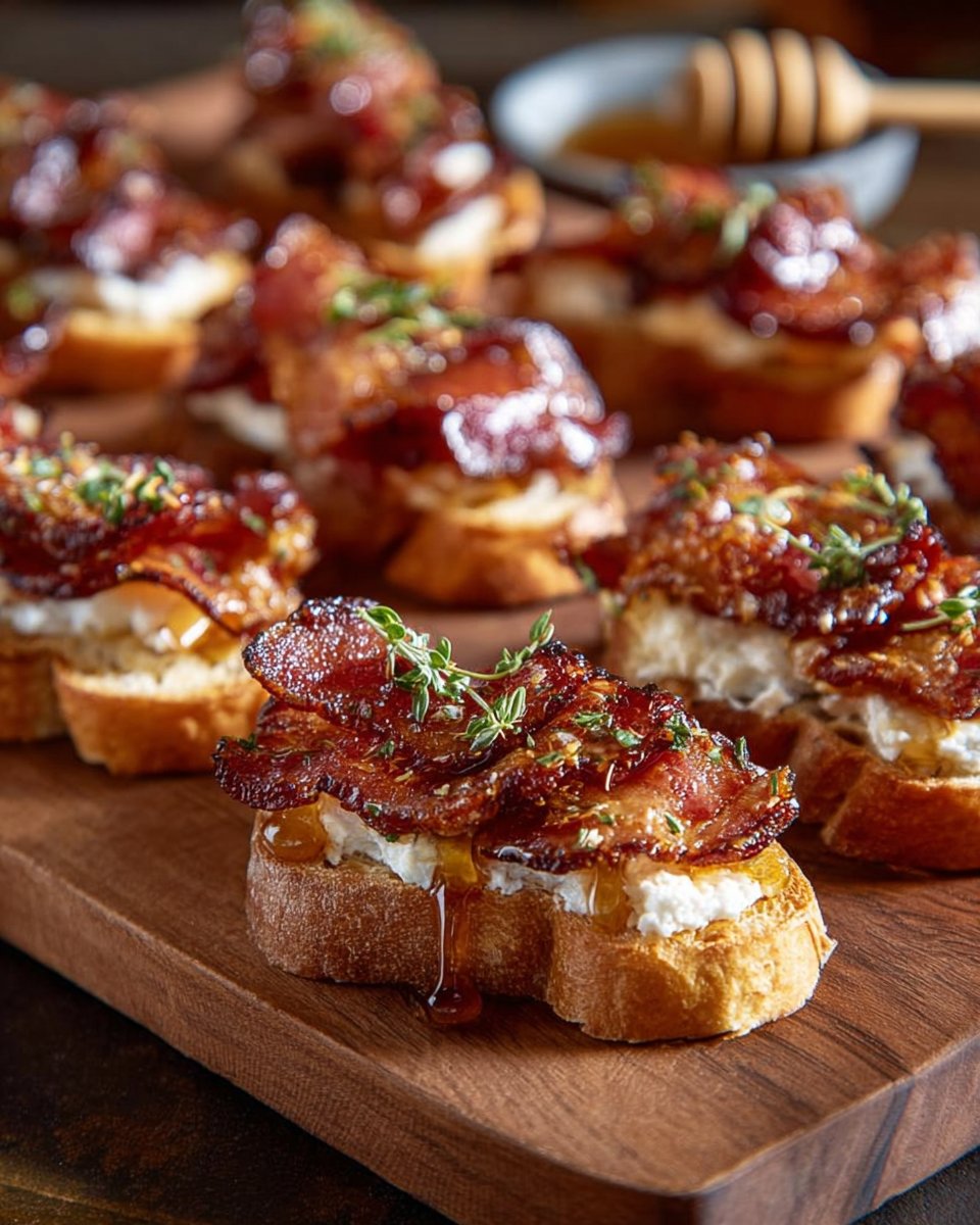 Million Dollar Bacon Crostini
