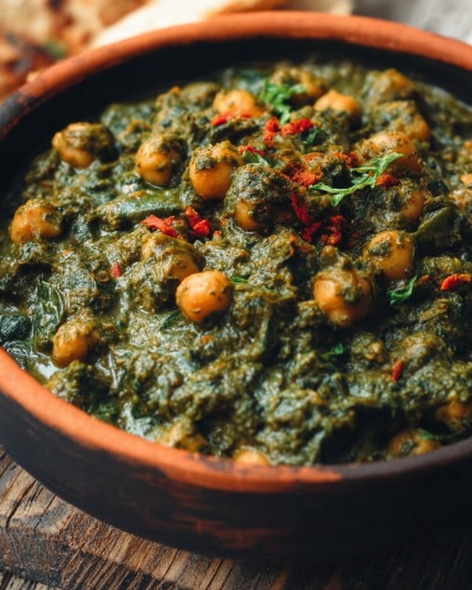 Vegan Indian Chickpea Spinach Curry