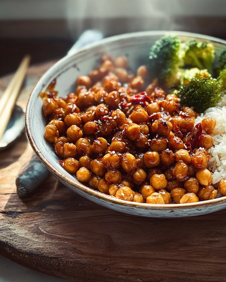 General Tso's Chickpeas