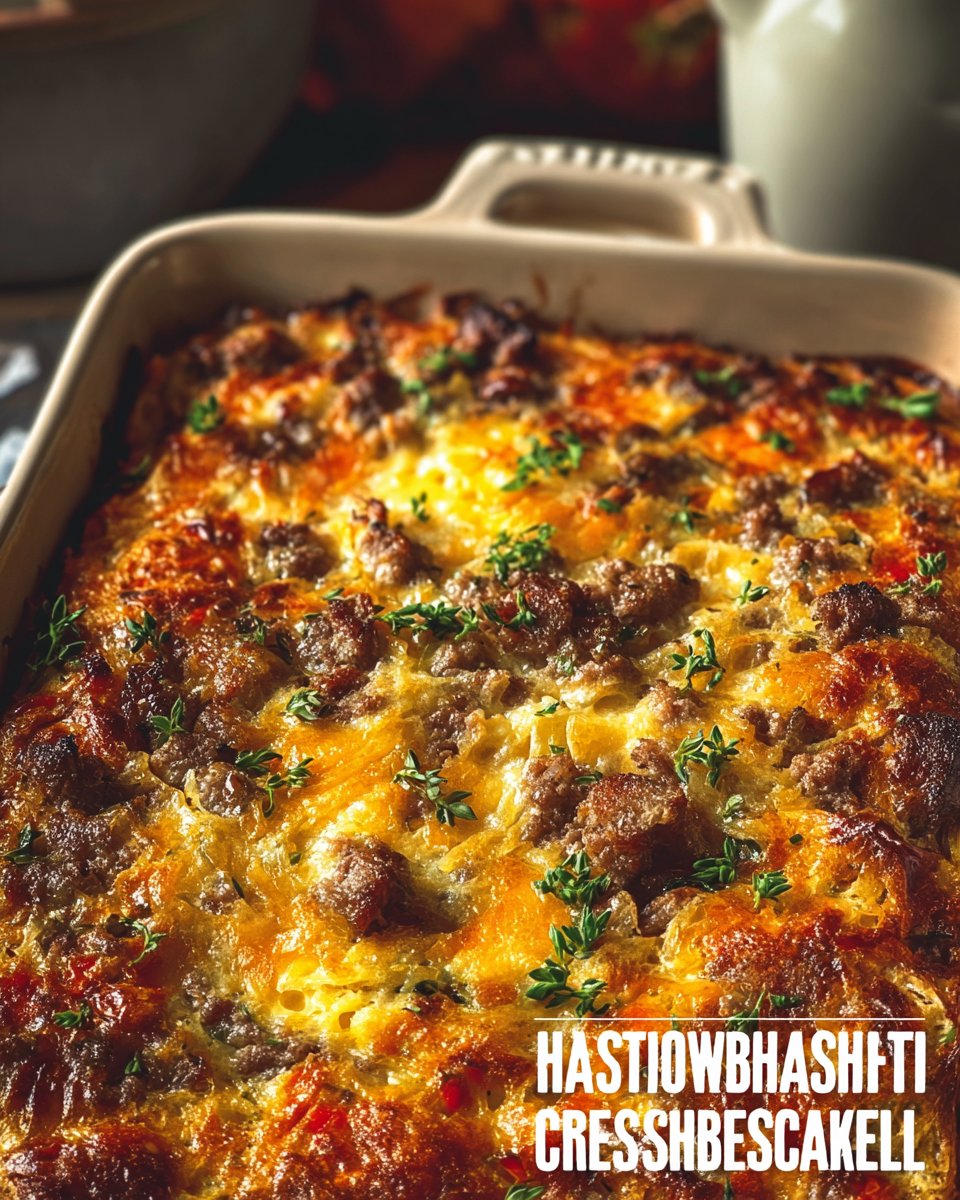 Sausage Hashbrown Breakfast Casserole