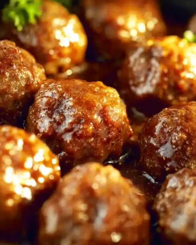Cranberry BBQ Crockpot Meatballs
