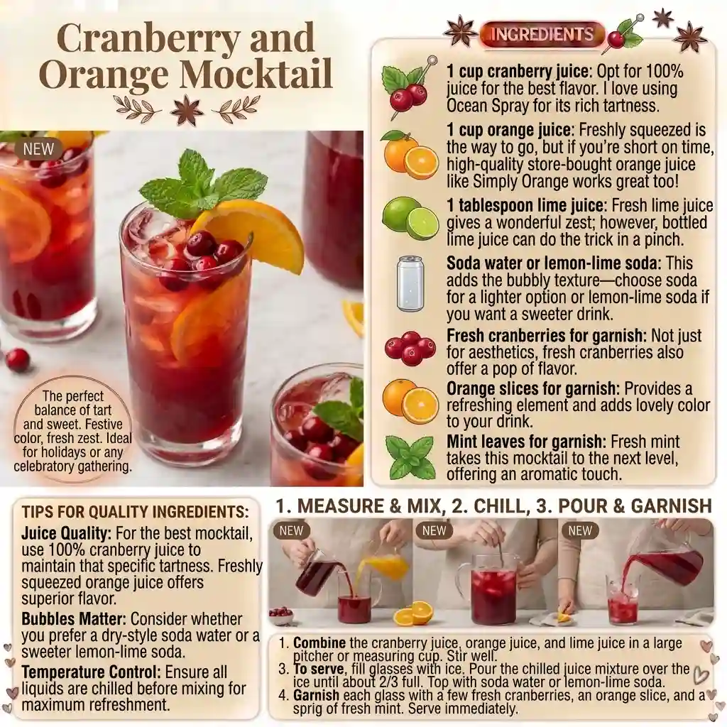 Cranberry and Orange Mocktail