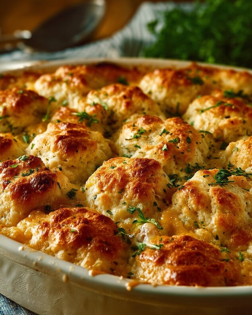 Chicken Bubble Biscuit Bake Casserole