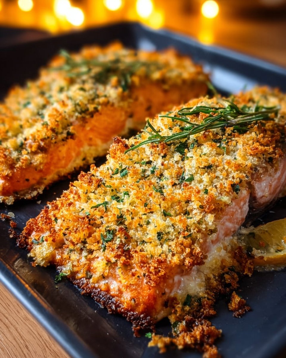Crispy Parmesan Salmon Bake