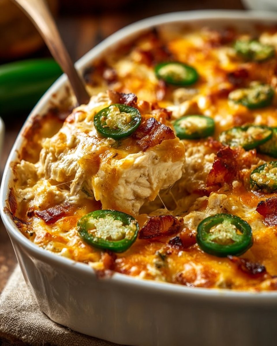 Jalapeño Popper Chicken Casserole