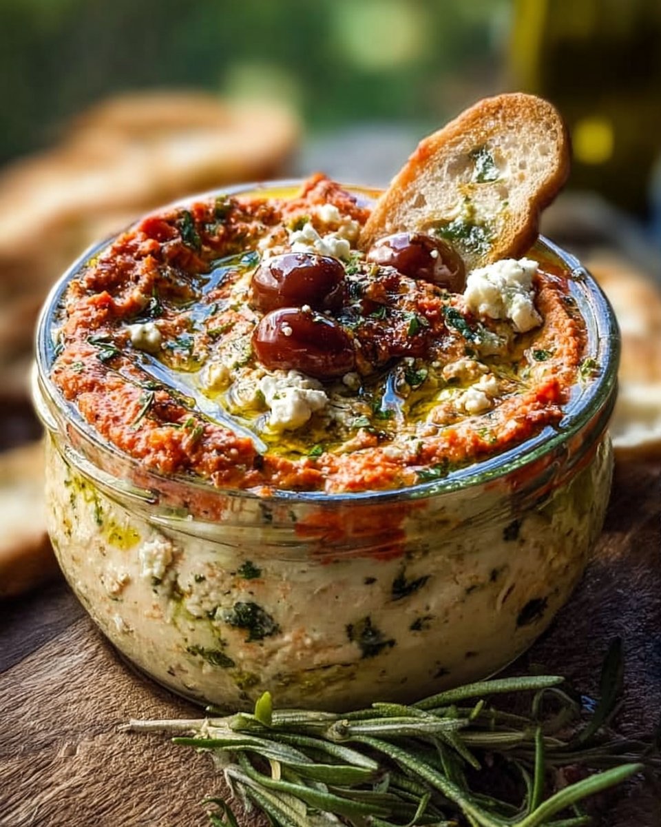 Feta and Roasted Red Pepper Dip