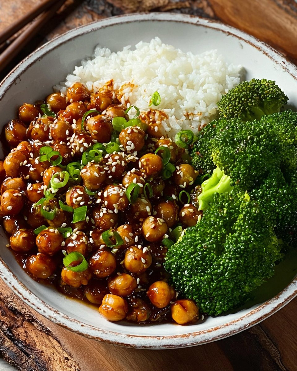 General Tso's Chickpeas