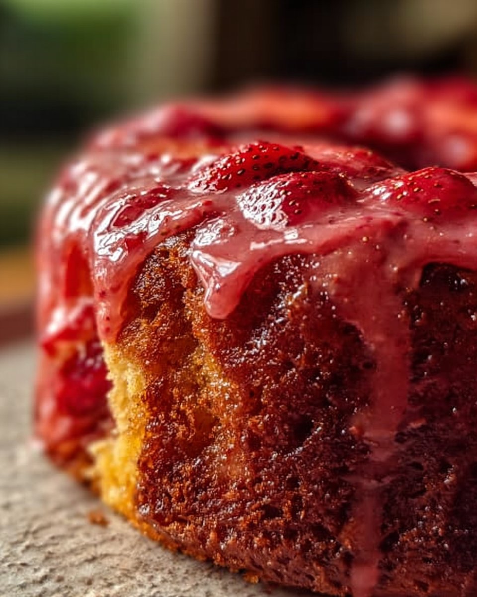 Strawberry Honeybun Cake