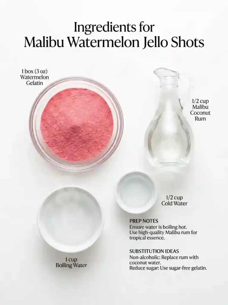 Malibu Watermelon Jello Shots