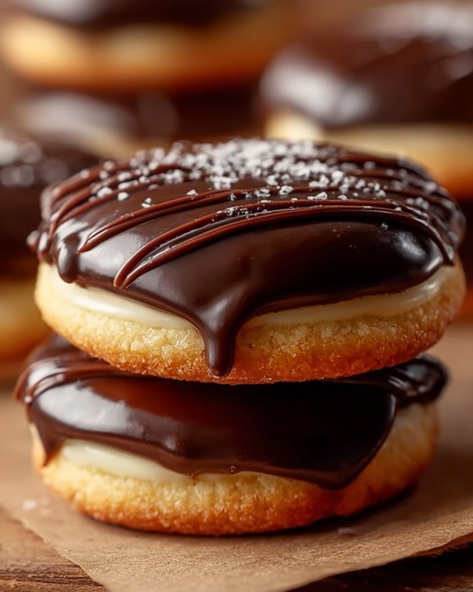 Boston Cream Pie Cookies