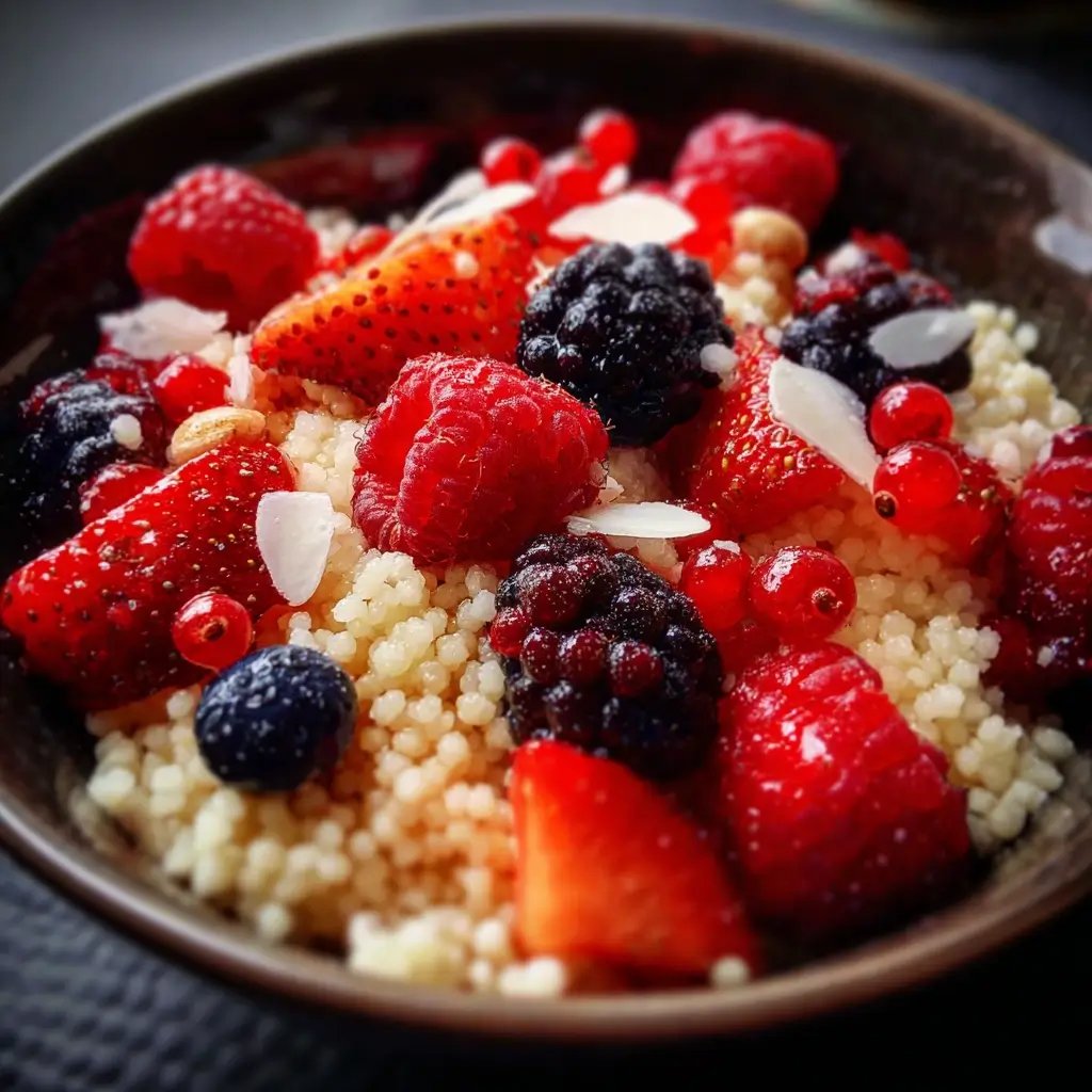 Breakfast Couscous with Berries