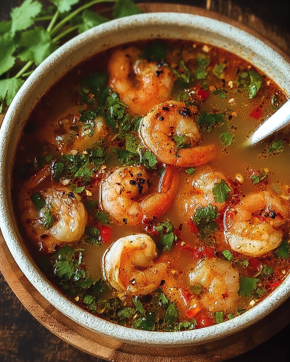Quick and Spicy Shrimp Soup