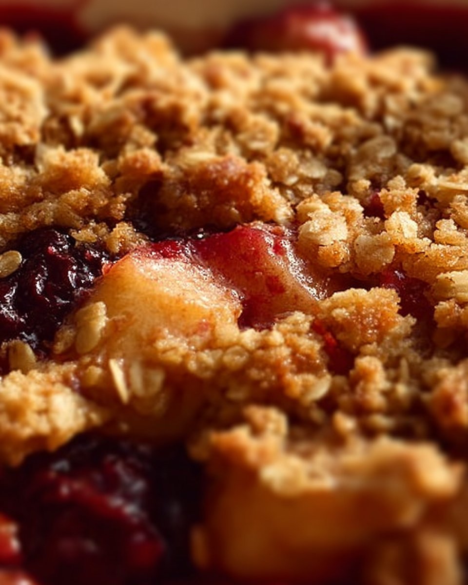 Apple Cranberry Pecan Crumble