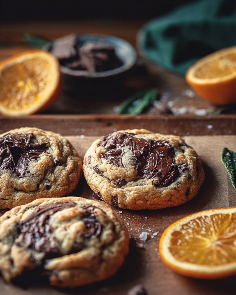 Dark Chocolate Orange Cookies