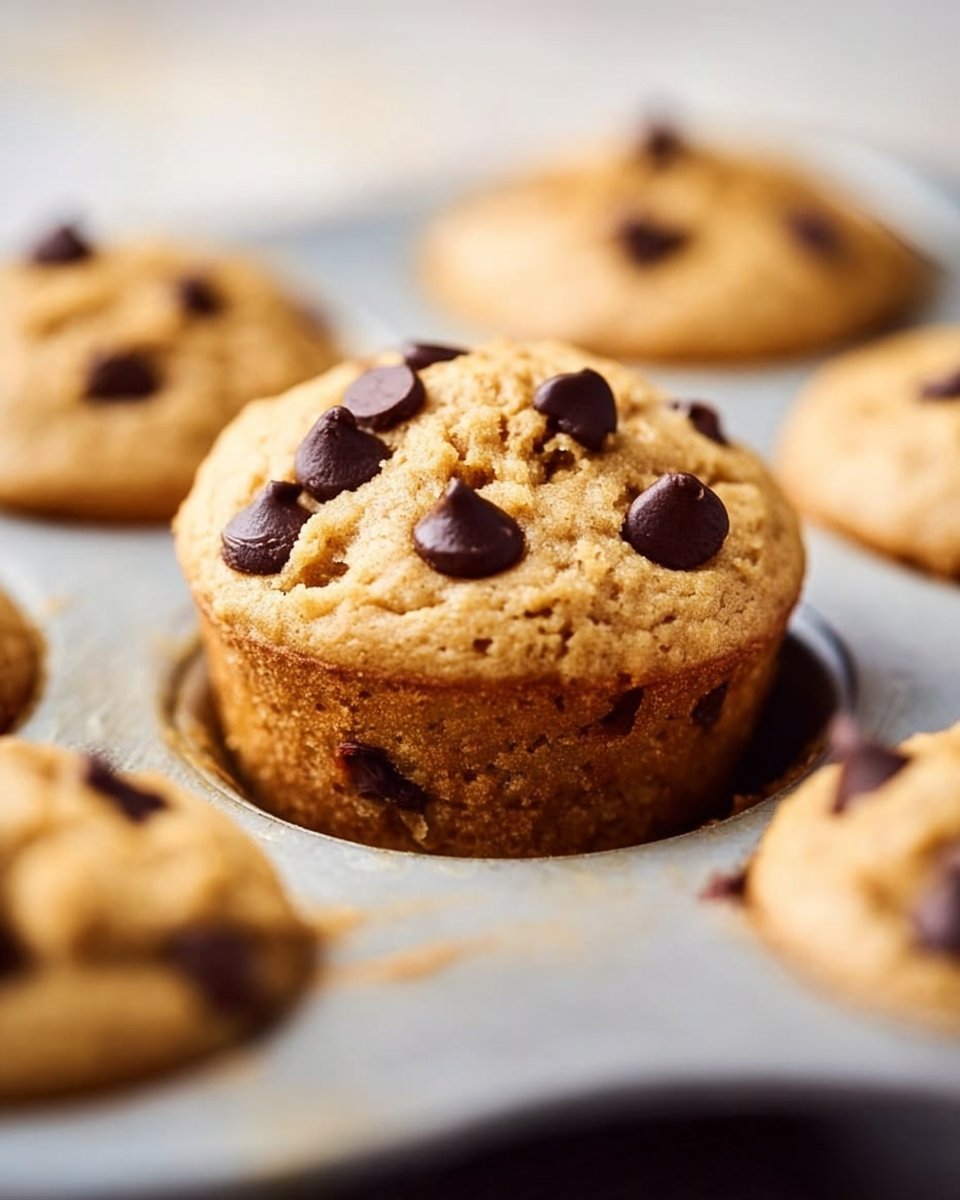 Fluffy Peanut Butter Chickpea Muffins