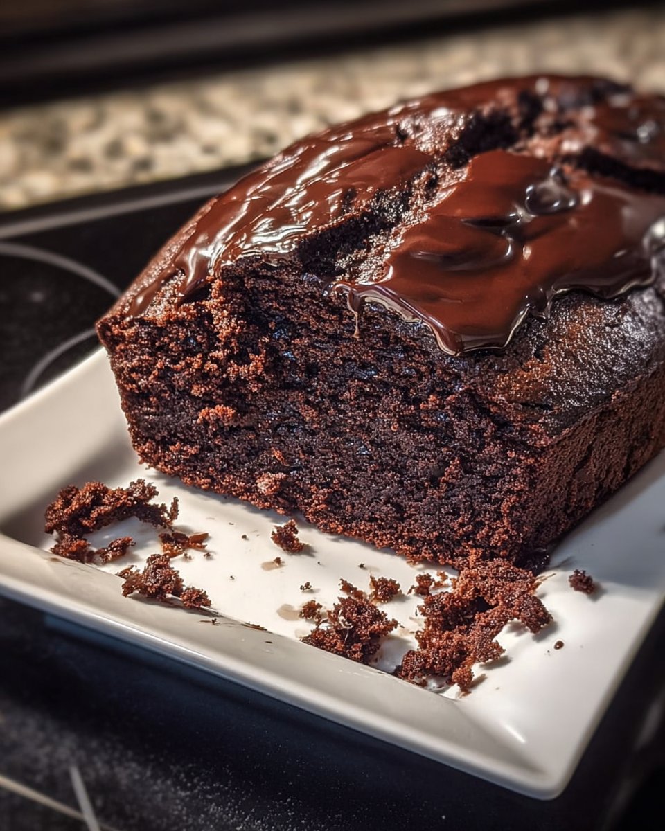 Hot Fudge Brownie Bread