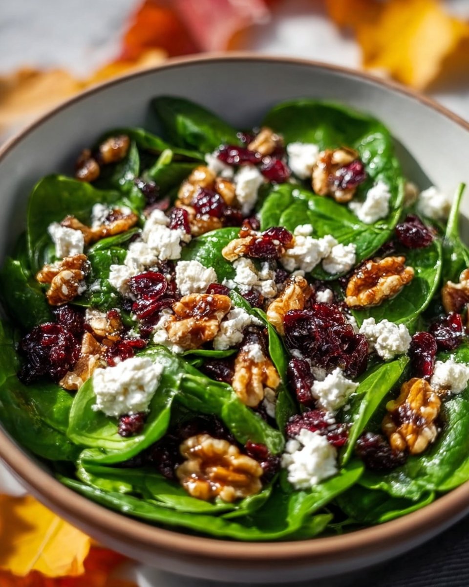 Spinach and Goat Cheese Salad