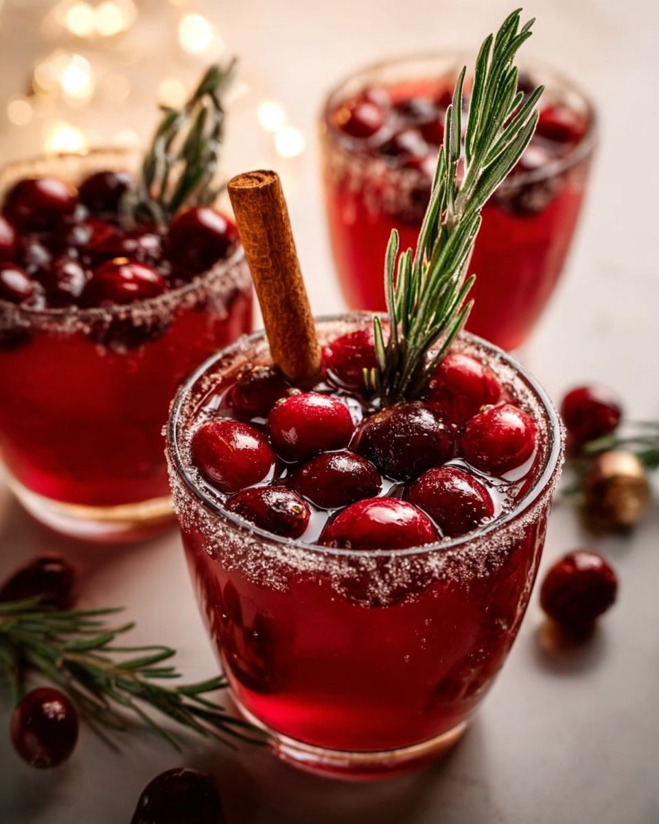 Refreshing Christmas Cranberry Mocktail