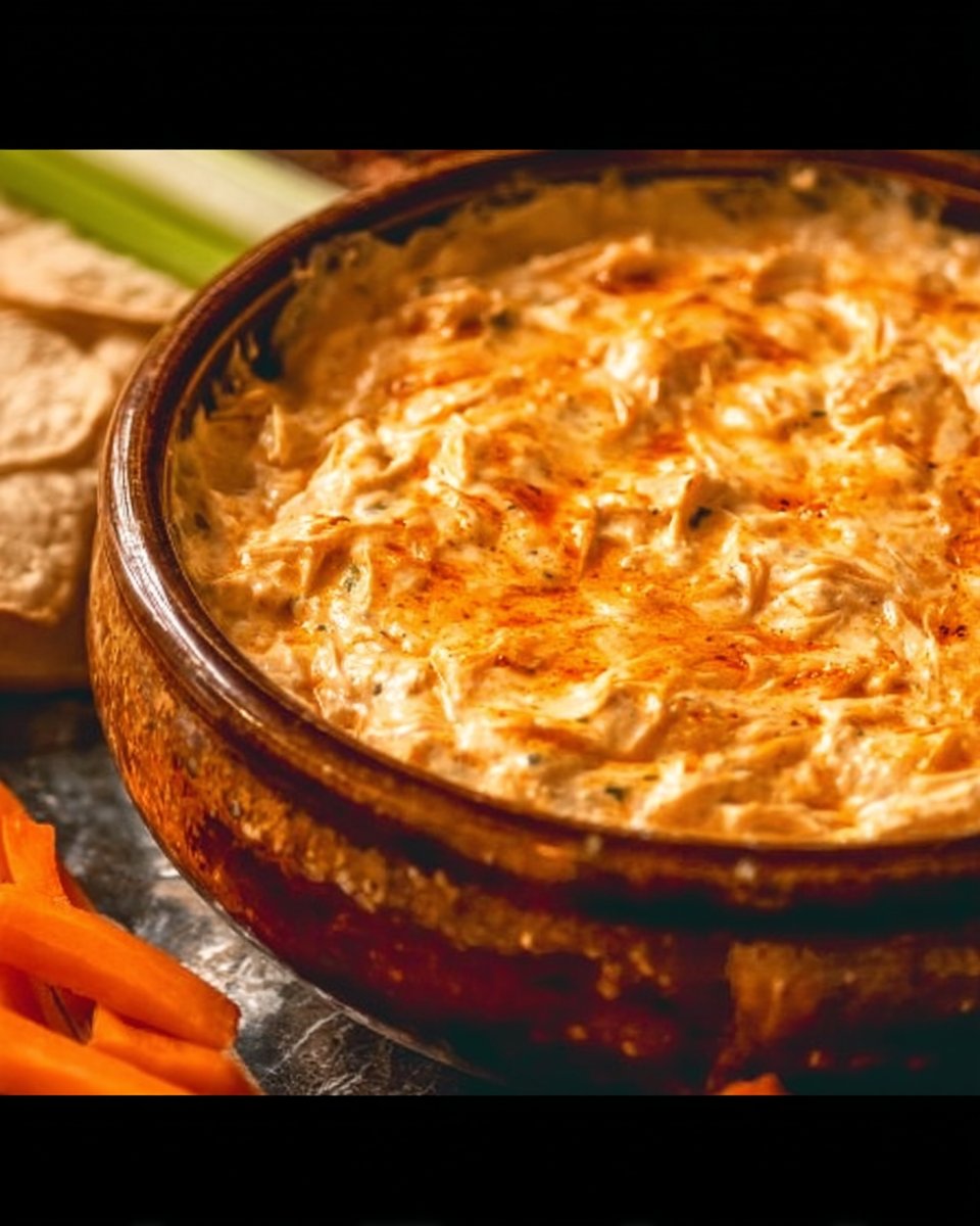 Crockpot Buffalo Chicken Dip