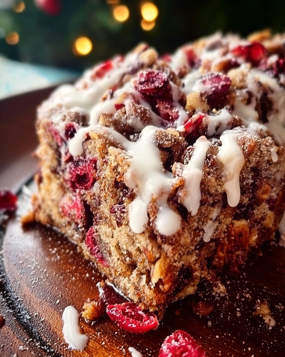 Christmas Cranberry Pecan Coffee Cake