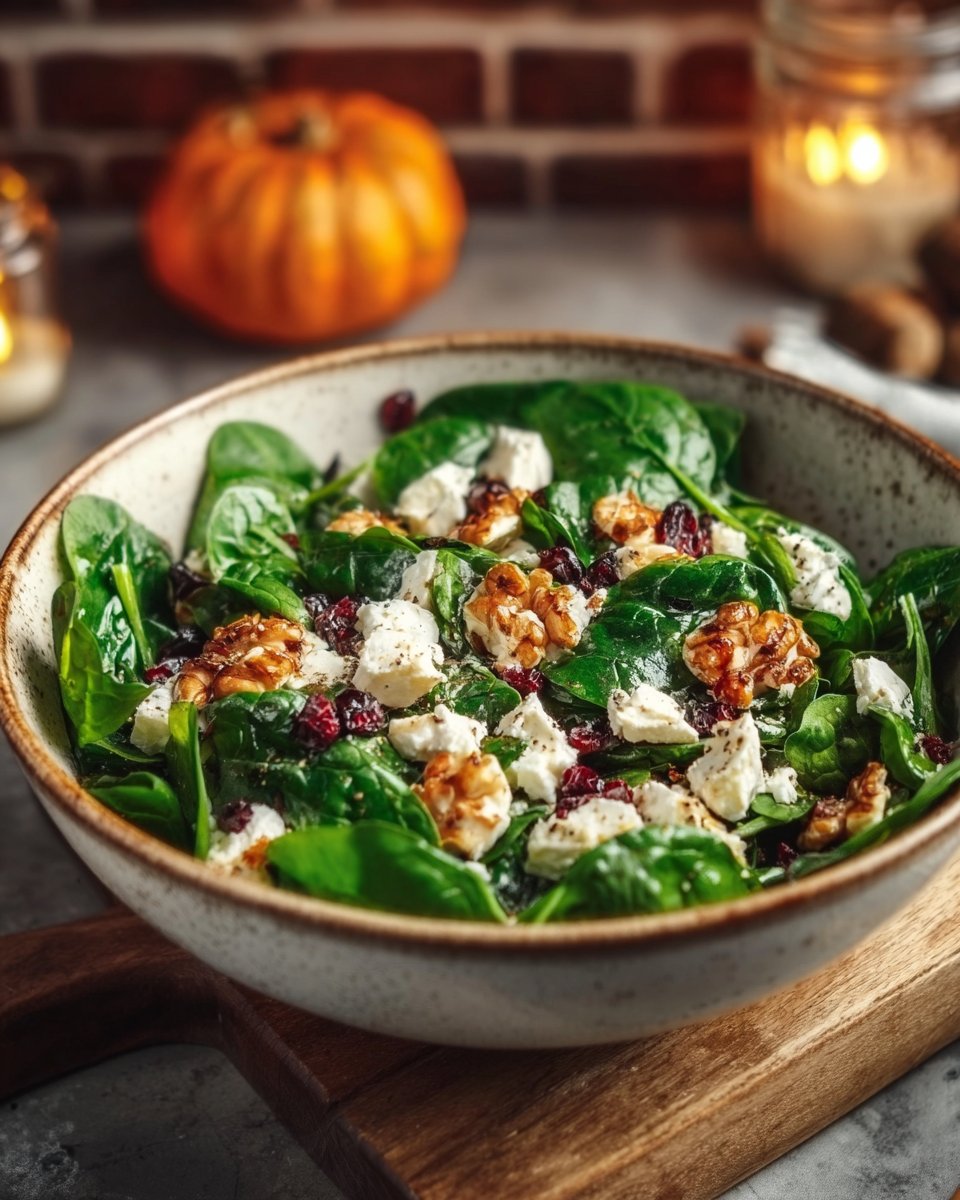Spinach and Goat Cheese Salad