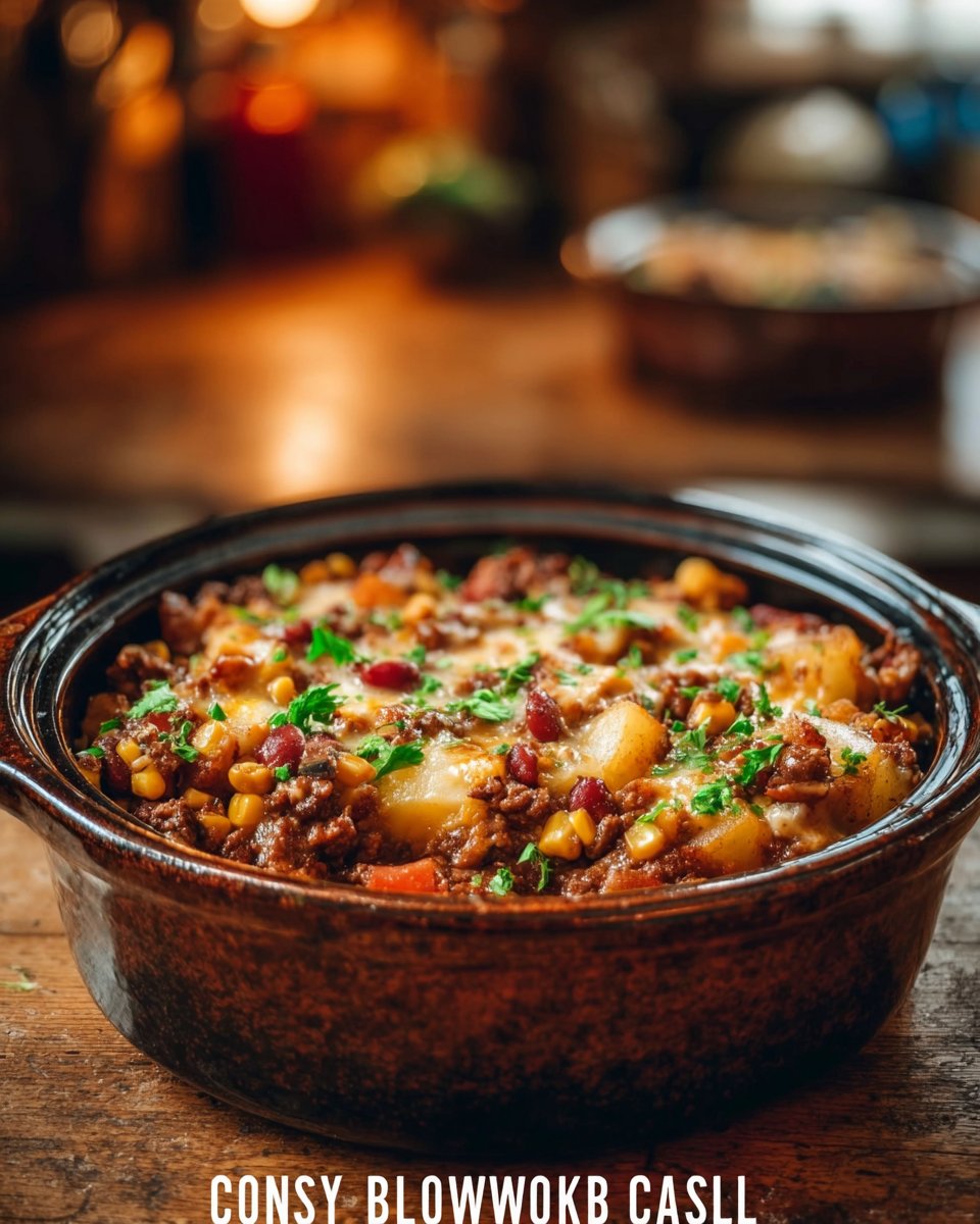 Slow Cooker Cowboy Casserole