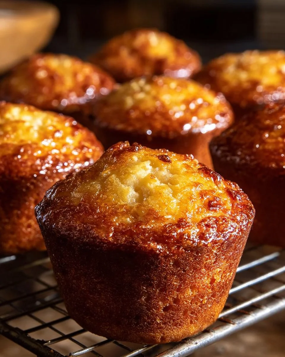 Homemade Apple Brown Sugar Muffins on a rustic wooden table