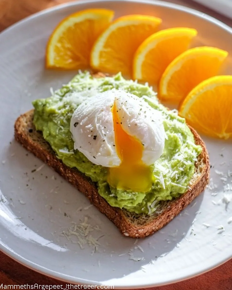 Delicious avocado toast topped with fresh herbs and spices