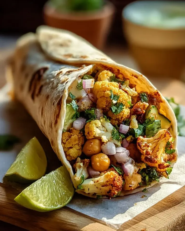 Chili Lime Chickpea Wrap with fresh ingredients and vibrant spices