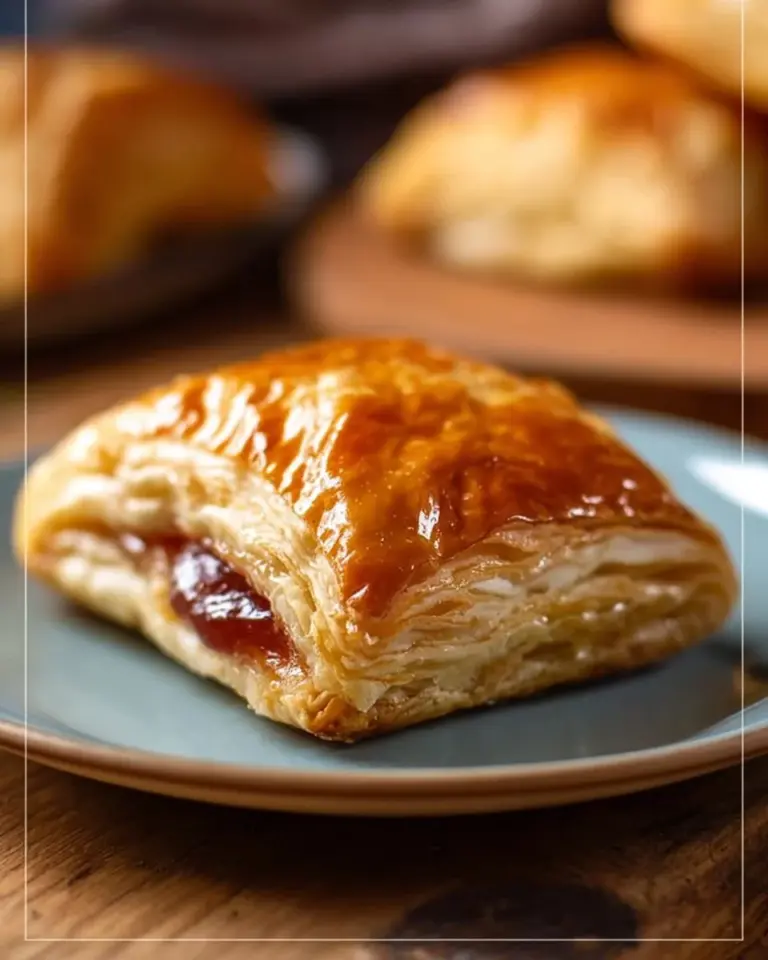 Cuban guava pastries filled with sweet guava paste on a rustic wooden table