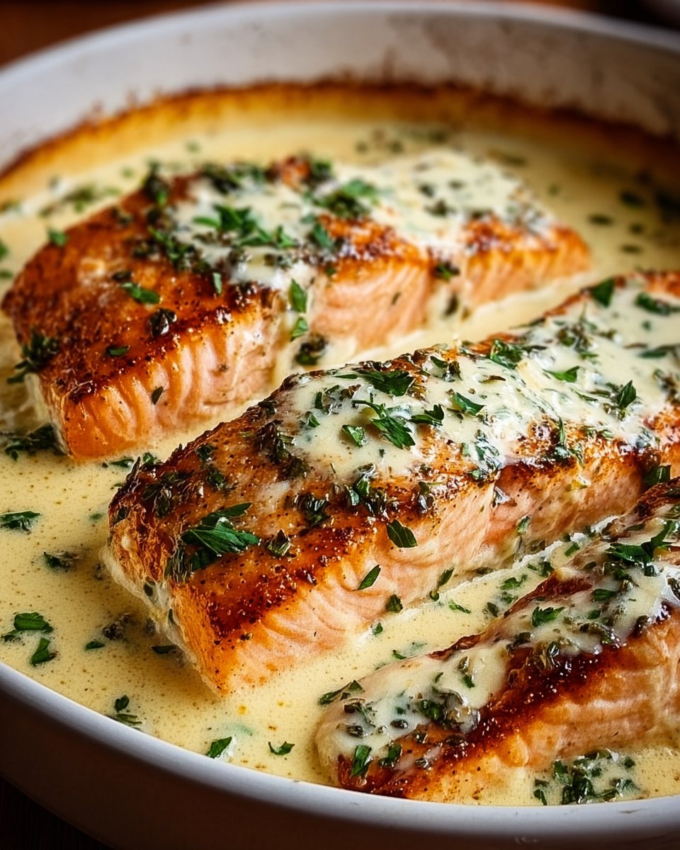 Baked Boursin Salmon