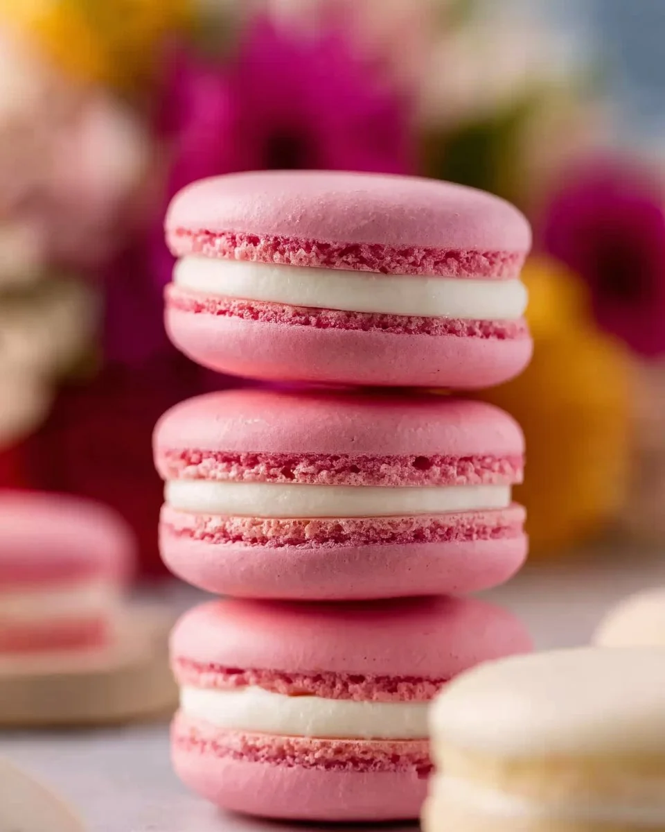 Delicious homemade macarons displayed on a plate