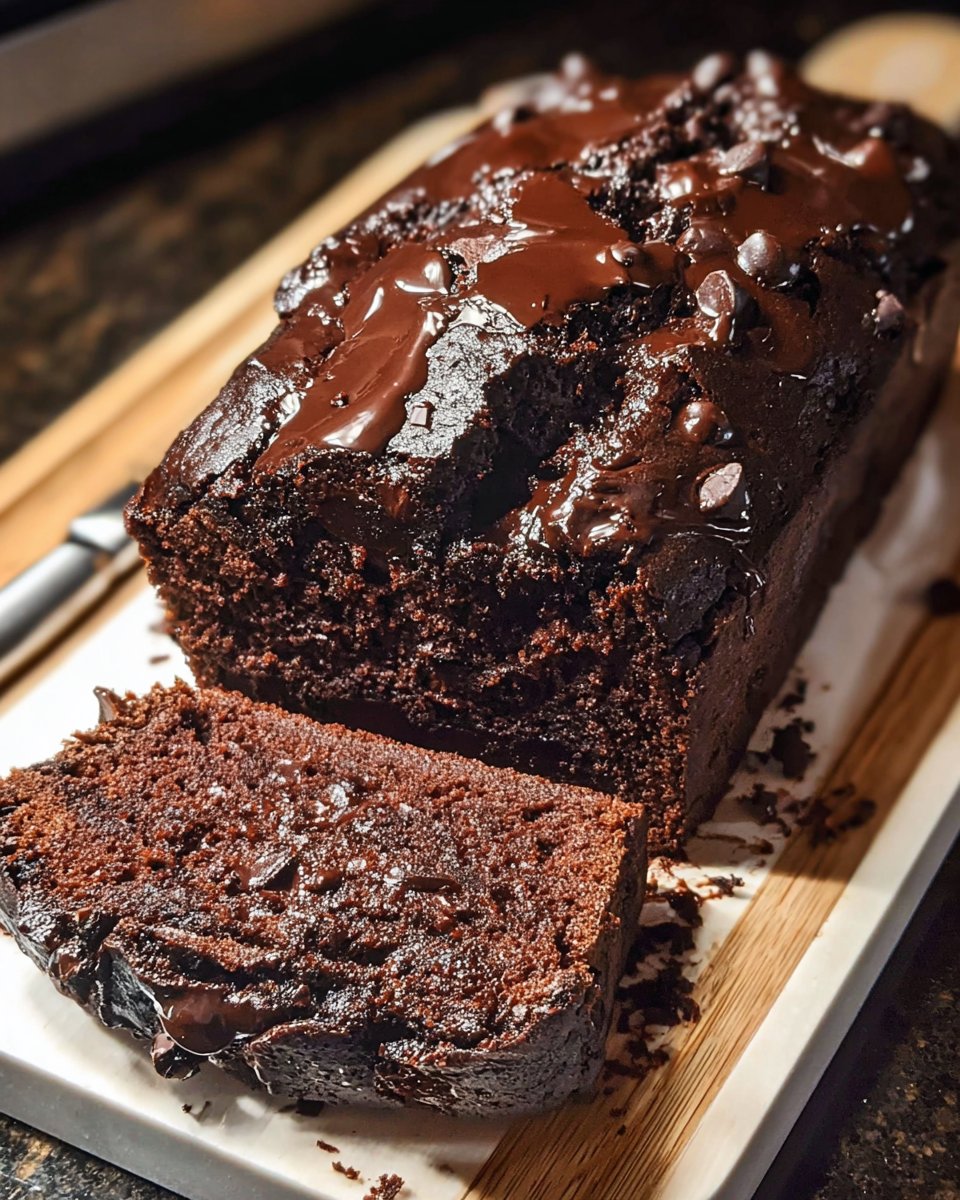 Hot Fudge Brownie Bread
