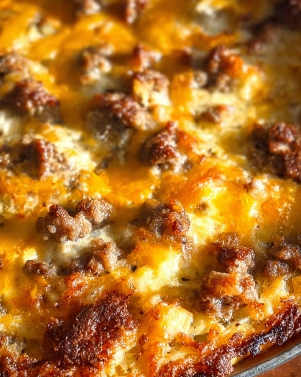 Sausage Hashbrown Breakfast Casserole