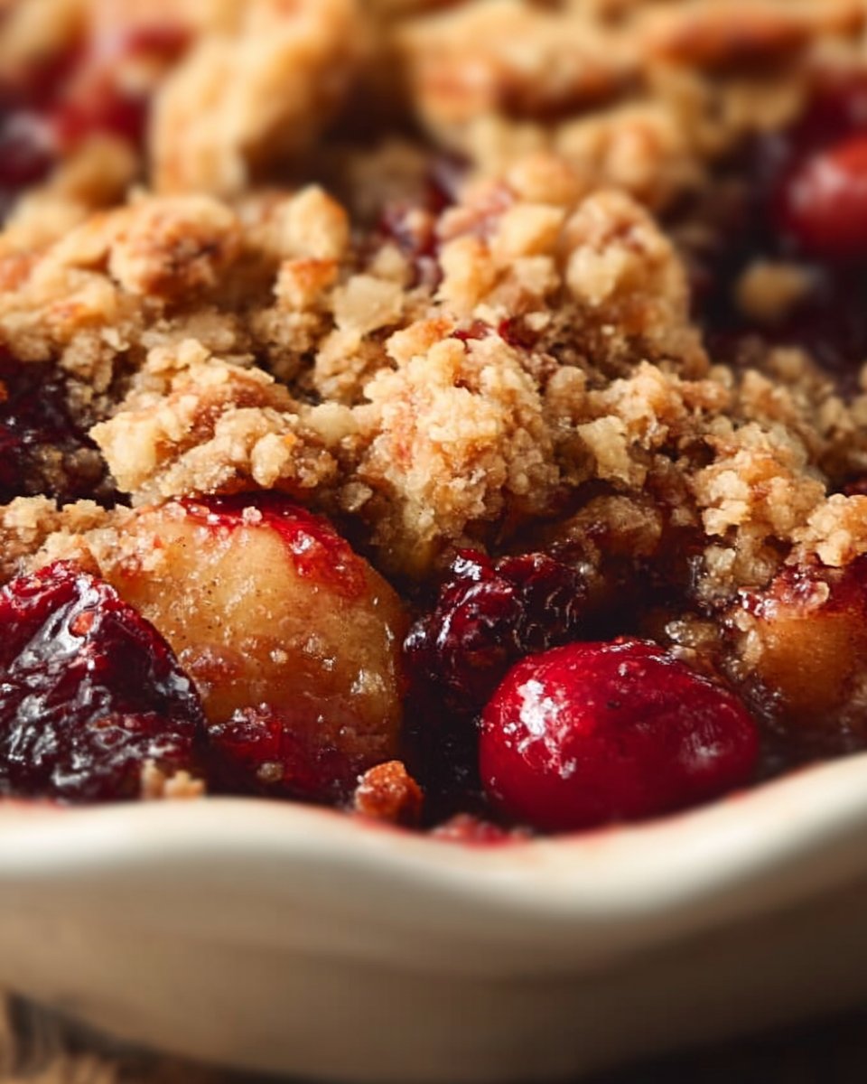 Apple Cranberry Pecan Crumble