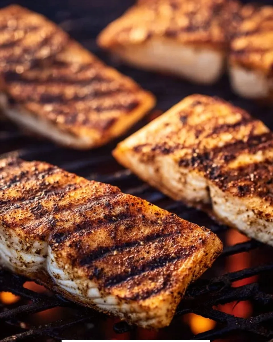 Deliciously grilled mahi mahi served with fresh herbs and lemon.