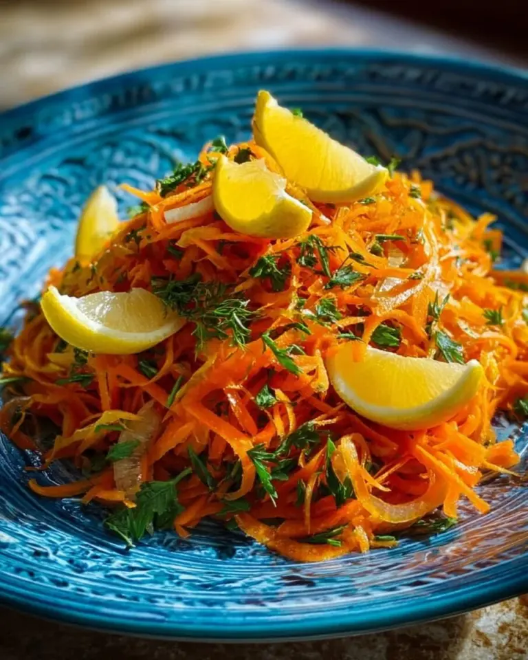 Healthy carrot and orange salad with fresh ingredients and vibrant colors