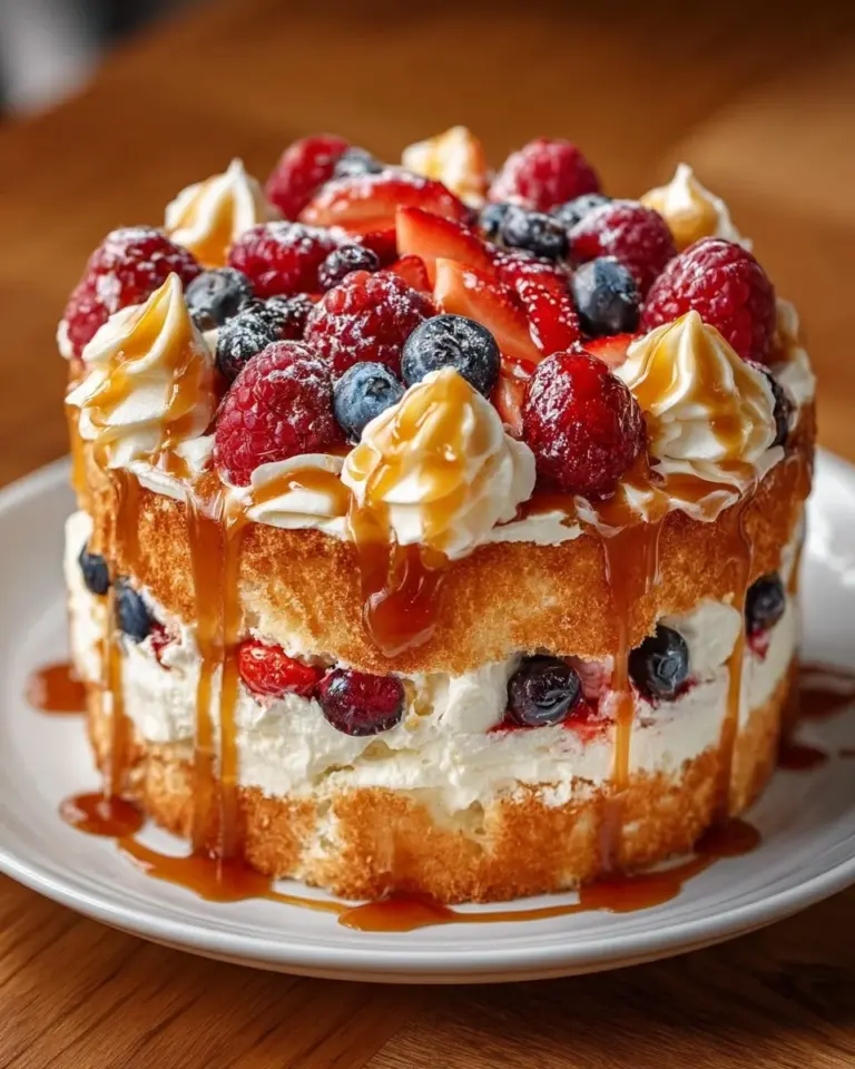 Heaven on Earth Cake with fluffy layers and delicious toppings.